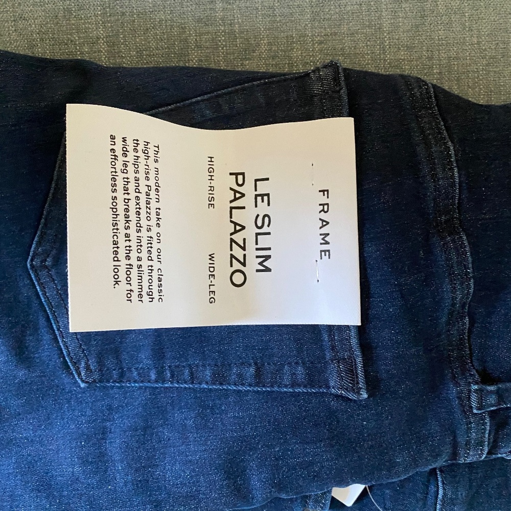 Frame high waisted wide leg size 29